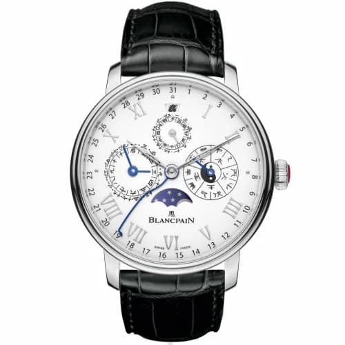 Blancpain Villeret Calendrier Chinois Traditionnel Platinum / White 00888-3431-55B