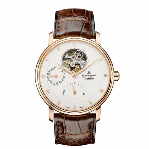 Blancpain Villeret Tourbillon 8 Jours Red Gold / Opaline 6025-3642-55B