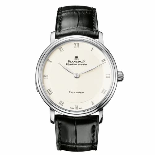 Blancpain Villeret Tourbillon Minute Repeater Automata White Gold / Opaline 6033-1542-55