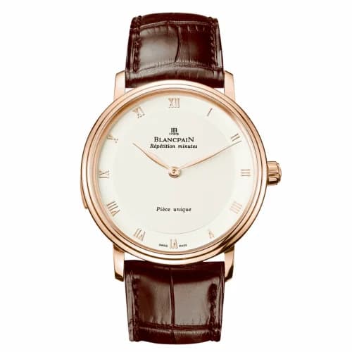 Blancpain Villeret Tourbillon Minute Repeater Automata Red Gold / Opaline 6033-3642-55