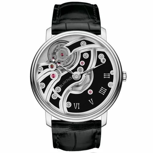 Blancpain Villeret Mouvement Inversé Black 6616-1530-55B