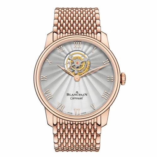 Blancpain Villeret Carrousel Volant Une Minute Red Gold / Bracelet 66228-3642-MMB