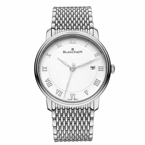Blancpain Villeret Ultraplate Automatique 40mm Stainless Steel / White / Bracelet 6651-1127-MMB — фото часов Blancpain Villeret Ultraplate Automatique 40mm Stainless Steel / White / Bracelet 6651-1127-MMB — фото часов