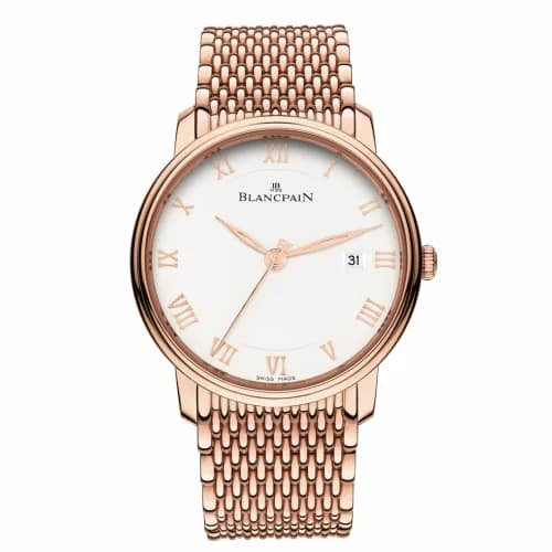 Blancpain Villeret Ultraplate Automatique 40mm Red Gold / Opalin / Bracelet 6651-3642-MMB — фото часов Blancpain Villeret Ultraplate Automatique 40mm Red Gold / Opalin / Bracelet 6651-3642-MMB — фото часов