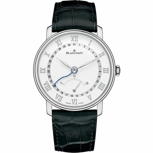 Blancpain Villeret Ultraplate Quantième Seconde Rétrograde Stainless Steel / White 6653Q-1127-55B