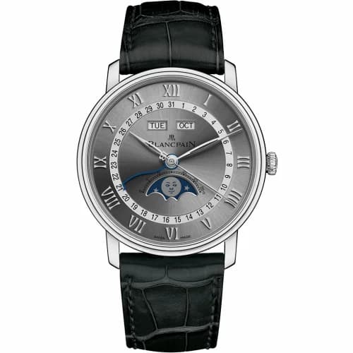Blancpain Villeret Quantième Complet 40mm Stainless Steel / Grey 6654-1113-55B — фото часов Blancpain Villeret Quantième Complet 40mm Stainless Steel / Grey 6654-1113-55B — фото часов