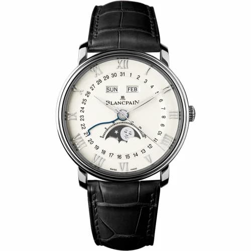 Blancpain Villeret Quantième Complet 40mm Stainless Steel / White 6654-1127-55B — фото часов Blancpain Villeret Quantième Complet 40mm Stainless Steel / White 6654-1127-55B — фото часов