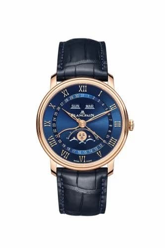 Blancpain Villeret Quantième Complet 40mm Red Gold / Blue 6654-3640-55