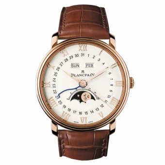 Blancpain Villeret Quantième Complet 40mm Red Gold / Opalin 6654-3642-55B — фото часов Blancpain Villeret Quantième Complet 40mm Red Gold / Opalin 6654-3642-55B — фото часов