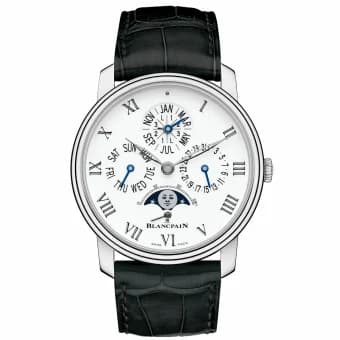 Blancpain Villeret Quantieme Perpetuel 8 Jours White Gold / Enamel 6659-3431-55B