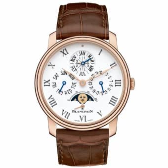 Blancpain Villeret Quantieme Perpetuel 8 Jours Red Gold / Enamel 6659-3631-55B