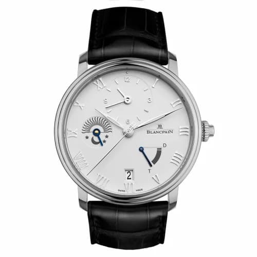 Blancpain Villeret Demi-Fuseau Horaire Stainless Steel / White 6660-1127-55B