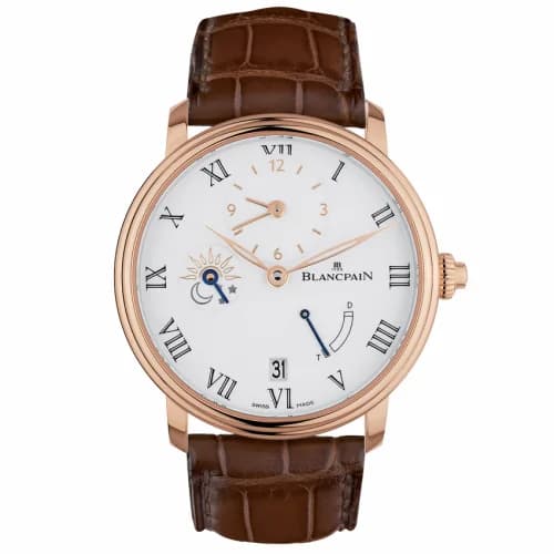 Blancpain Villeret Demi-Fuseau Horaire 8 Jours Red Gold / Enamel 6661-3631-55B