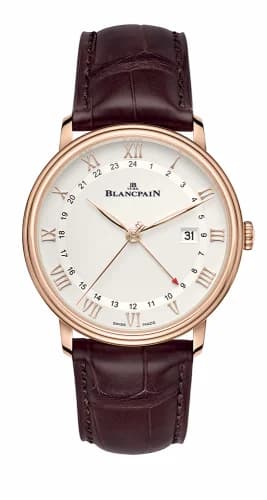 Blancpain Villeret GMT Date Red Gold / Silver 6662-3642-55