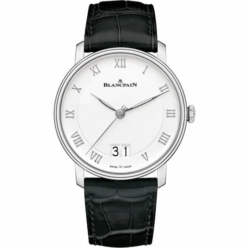 Blancpain Villeret Grande Date Stainless Steel / White 6669-1127-55B