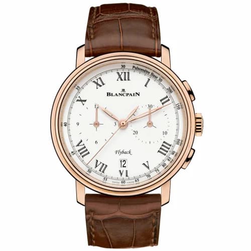 Blancpain Villeret Chronographe Flyback Pulsomètre Red Gold / Enamel 6680F-3631-55B
