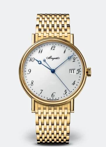Breguet Classique 5177 Yellow Gold / White Enamel / Bracelet 5177BA/29/AV0