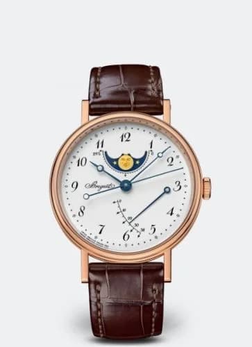 Breguet Classique 8787 Moonphase Rose Gold / Grand Feu Enamel 8787BR/29/986