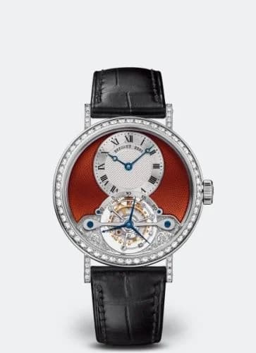 Breguet Tourbillon 3358 White Gold - Diamond / Silver - Red 3358BB/2P/986/DD0D