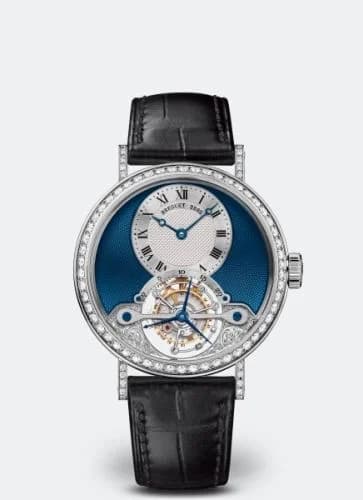 Breguet Tourbillon 3358 White Gold - Diamond / Silver - Blue 3358BB/2Y/986/DD0D
