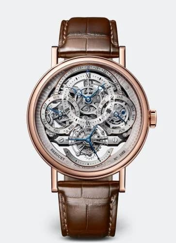 Breguet Tourbillon Perpetual Calendar Skeleton 3795 Rose Gold / Silver 3795BR/1E/9WU