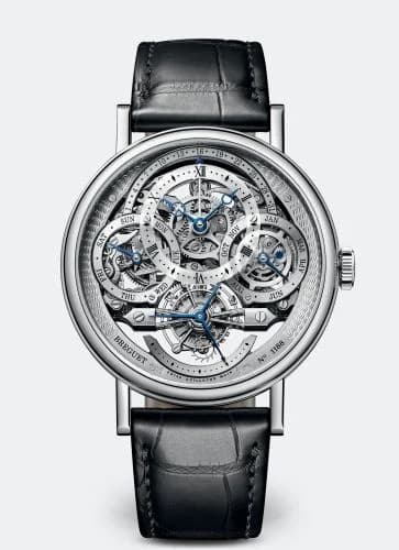 Breguet Tourbillon Perpetual Calendar Skeleton 3795 Platinum / Silver 3795PT/1E/9WU