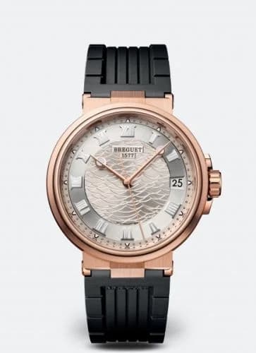 Breguet Marine 5517 Rose Gold / Silver / Rubber 5517BR/12/5ZU