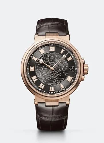 Breguet Marine 5517 Rose Gold / Slate Grey / Alligator 5517BR/G3/9ZU — фото часов Breguet Marine 5517 Rose Gold / Slate Grey / Alligator 5517BR/G3/9ZU — фото часов