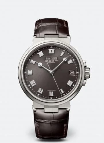 Breguet Marine 5517 Titanium / Slate Grey / Alligator 5517TI/G2/9ZU