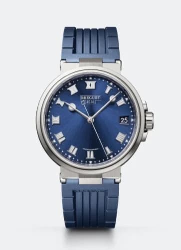 Breguet Marine 5517 Titanium / Blue / Rubber 5517TI/Y1/5ZU