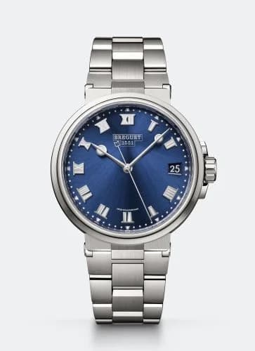 Breguet Marine 5517 Titanium / Blue / Bracelet 5517TI/Y1/TZ0 — фото часов Breguet Marine 5517 Titanium / Blue / Bracelet 5517TI/Y1/TZ0 — фото часов
