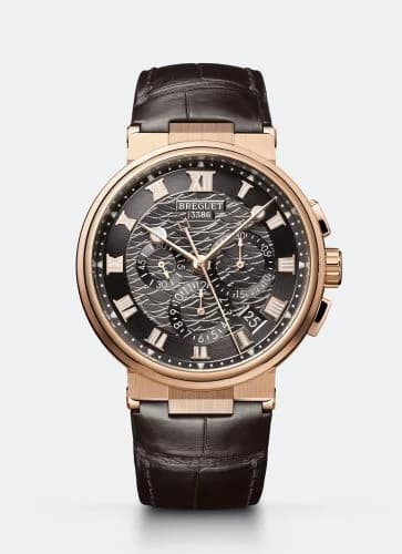 Breguet Marine Chronograph 5527 Rose Gold / Grey / Alligator 5527BR/G3/9WV — фото часов Breguet Marine Chronograph 5527 Rose Gold / Grey / Alligator 5527BR/G3/9WV — фото часов