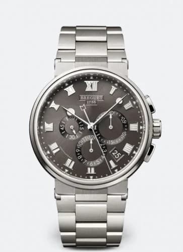 Breguet Marine Chronograph 5527 Titanium / Grey / Bracelet 5527TI/G2/TW0