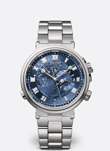 Breguet Marine Alarme Musicale White Gold / Blue / Bracelet 5547BB/Y2/BZ0