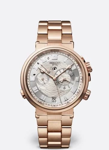 Breguet Marine Alarme Musicale Rose Gold / Silver / Bracelet 5547BR/12/RZ0
