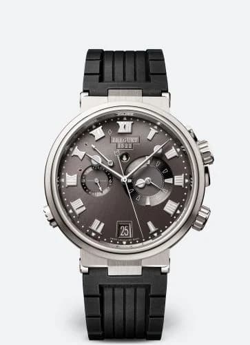 Breguet Marine Alarme Musicale Titanium / Grey / Rubber 5547TI/G2/5ZU