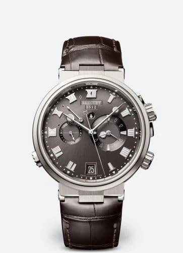 Breguet Marine Alarme Musicale Titanium / Grey / Alligator 5547TI/G2/9ZU