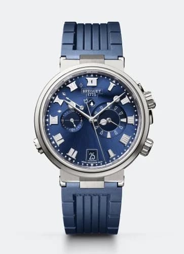 Breguet Marine Alarme Musicale Titanium / Blue / Rubber 5547TI/Y1/5ZU