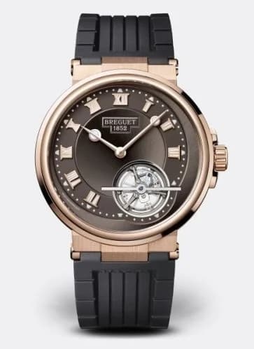 Breguet Marine Tourbillon 5577 Rose Gold / Slate / Rubber 5577BR/G2/5WV