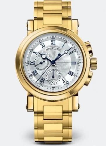 Breguet Marine Chronograph 5827 Yellow Gold / Silver / Bracelet 5827BA/12/AM0