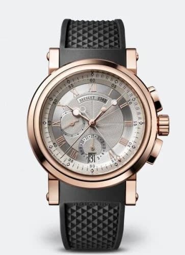 Breguet Marine Chronograph 5827 Rose Gold / Silver / Rubber 5827BR/12/5ZU