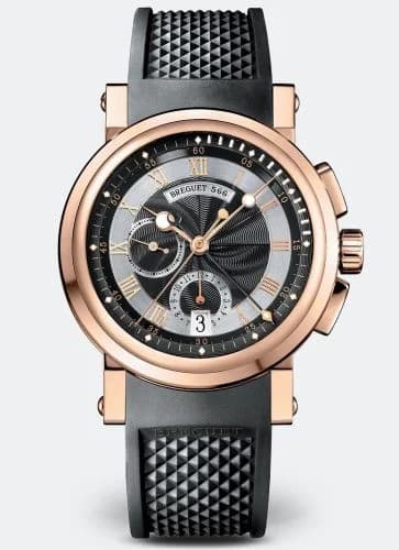 Breguet Marine Chronograph 5827 Rose Gold / Black / Rubber 5827BR/Z2/5ZU