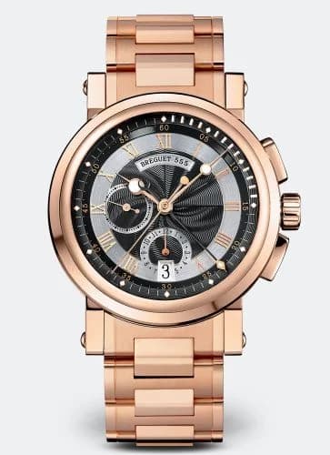Breguet Marine Chronograph 5827 Rose Gold / Black / Bracelet 5827BR/Z2/RM0