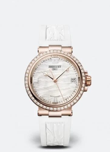 Breguet Marine Dame 9518 Rose Gold - Diamond / MOP / Rubber 9518BR/52/584/D000