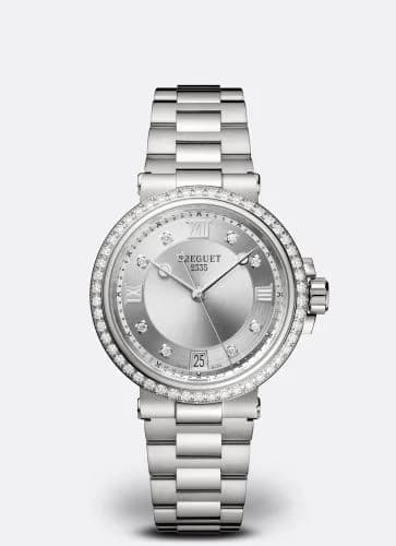 Breguet Marine Dame 9518 Stainless Steel - Diamond / Silver / Bracelet 9518ST/1D/S80/D001
