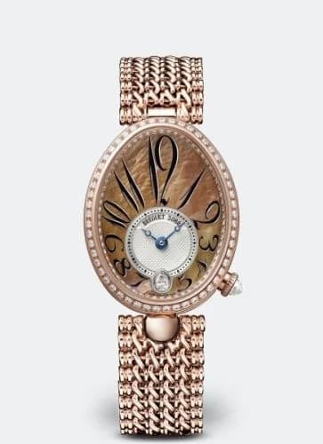 Breguet Reine de Naples 8918 Rose Gold - Diamond / Champagne MOP / Bracelet 8918BR/5T/J20/D000 — фото часов Breguet Reine de Naples 8918 Rose Gold - Diamond / Champagne MOP / Bracelet 8918BR/5T/J20/D000 — фото часов