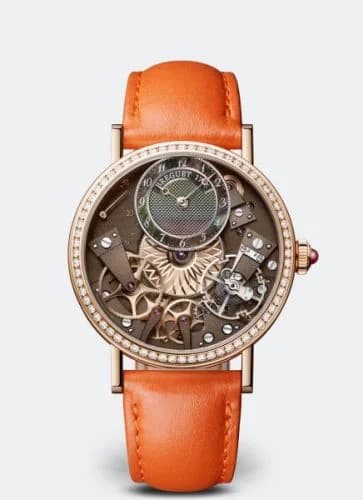 Breguet Tradition Dame 7038 Automatique Rose Gold - Diamond / Black MOP 7038BR/CT/3V6/D00D