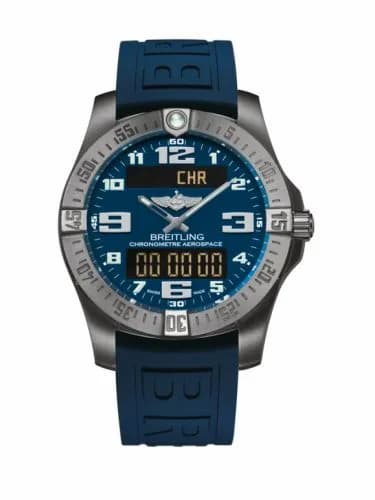 Breitling Aerospace Evo Titanium / Blue / Rubber / Pin E7936310/C869/158S/A20SS.1