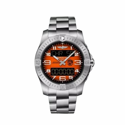 Breitling Aerospace B70 Orbiter Titanium / Orange / Bracelet EB70101A1O1E1