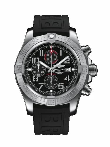 Breitling Super Avenger II Stainless Steel / Volcano Black / Rubber / Pin A1337111/BC28/154S/A20S.1